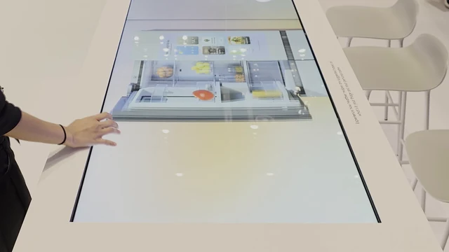 Food — 테이블 터치 입력과 콘텐츠 반응