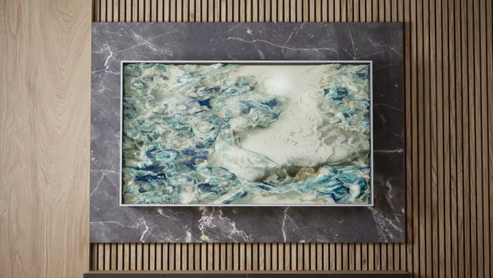 액자 속 파도 이미지가 플로우맵을 따라 흐르는 Niagara Flowmap R&D